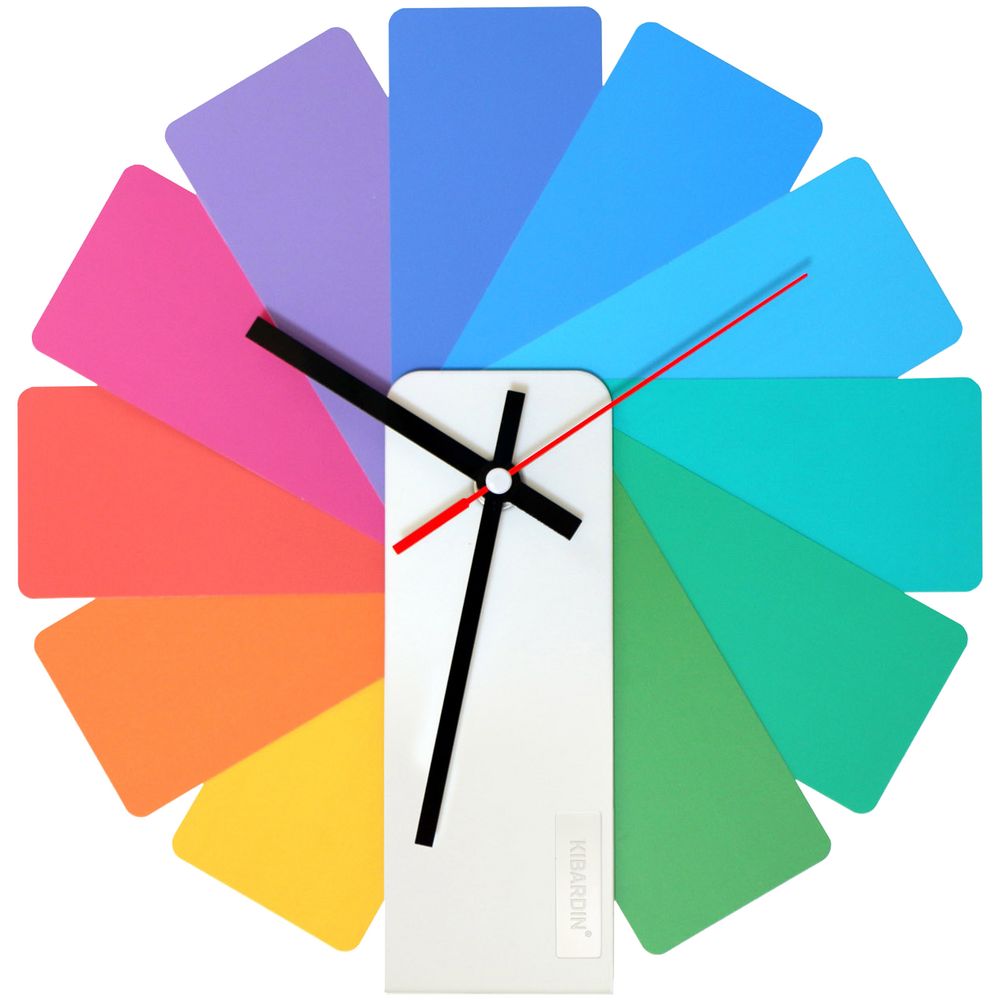 картинка Часы настенные Transformer Clock. White & Multicolor от магазина "Paul's collection"