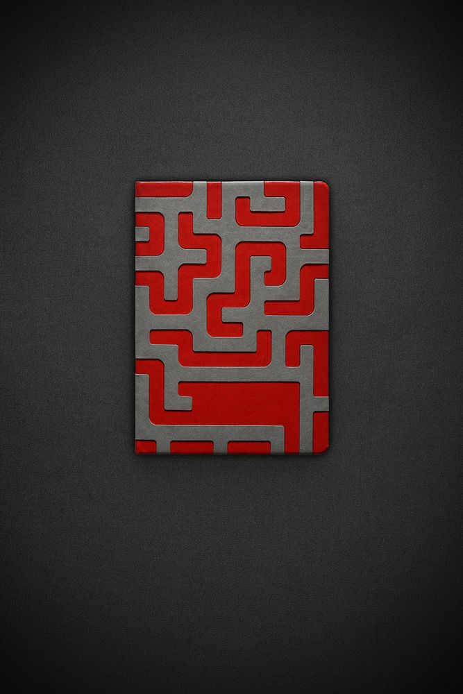 картинка Ежедневник Labyrinth, недатированный, красный от магазина "Paul's collection"