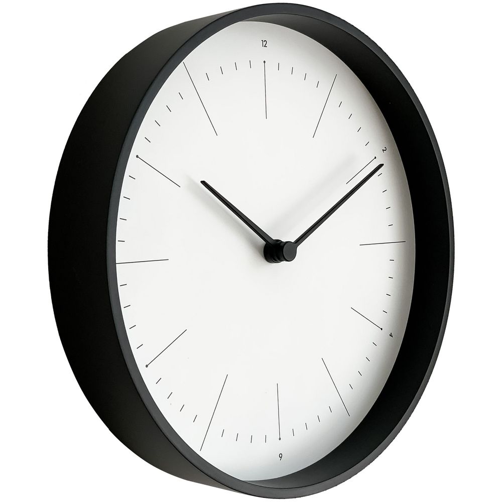 картинка Часы настенные Lacky, белые с черным от магазина "Paul's collection"