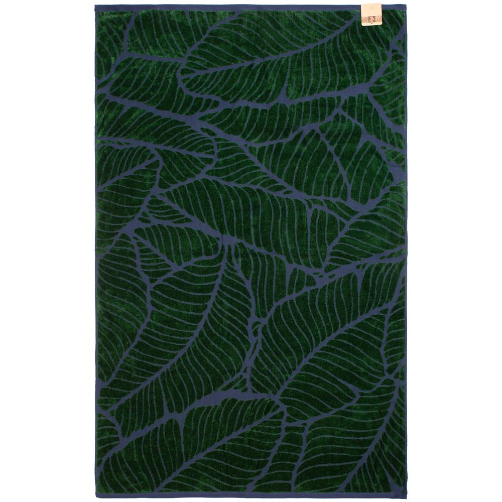 картинка Полотенце In Leaf, большое, синее с зеленым от магазина "Paul's collection"