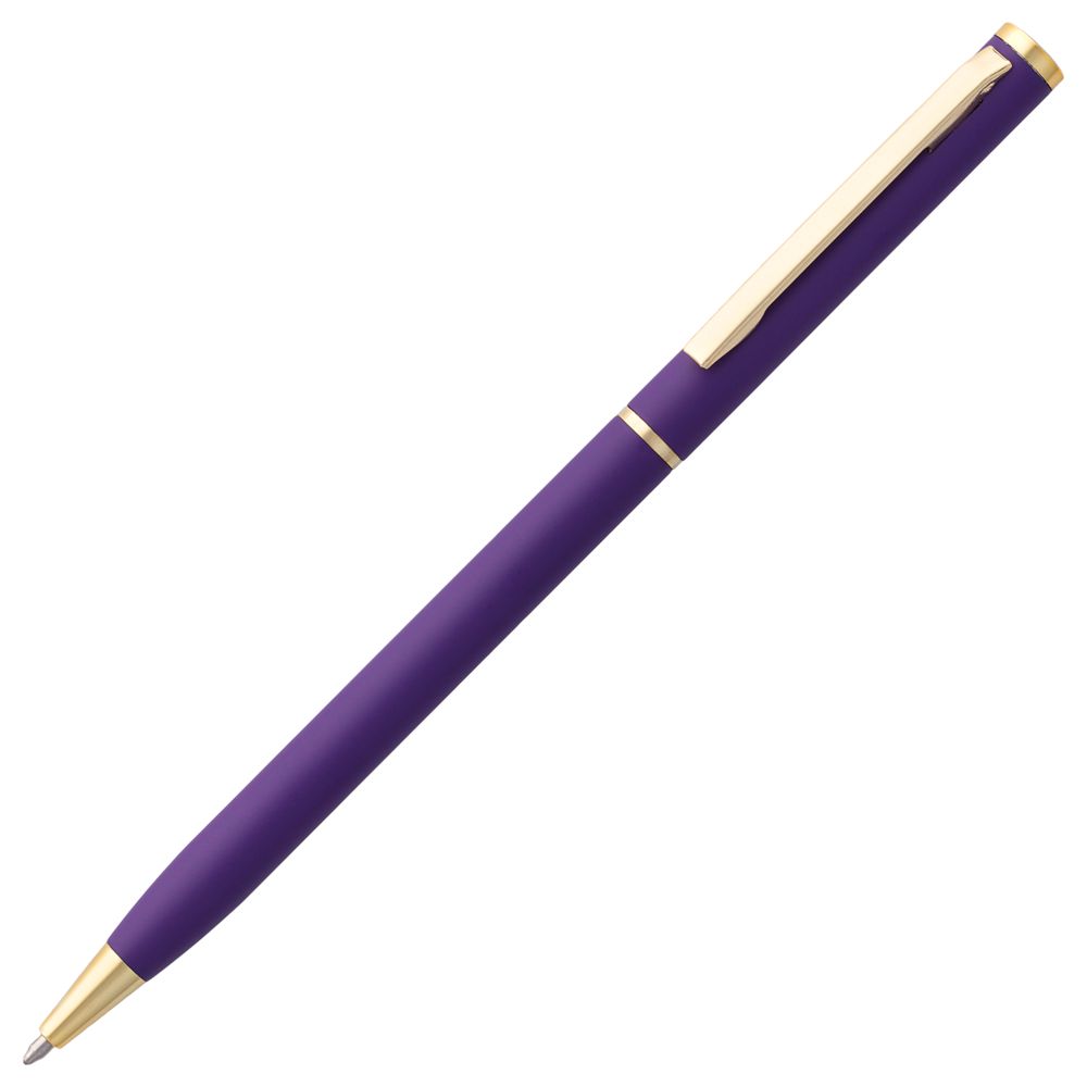 картинка Блокнот Magnet Gold с ручкой, черный с фиолетовым от магазина "Paul's collection"