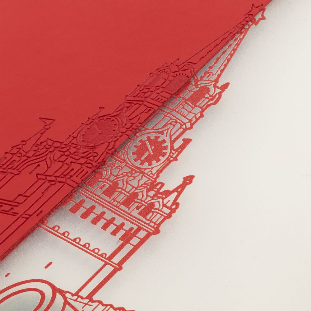 картинка Блокнот «Города. Москва», красный от магазина "Paul's collection"