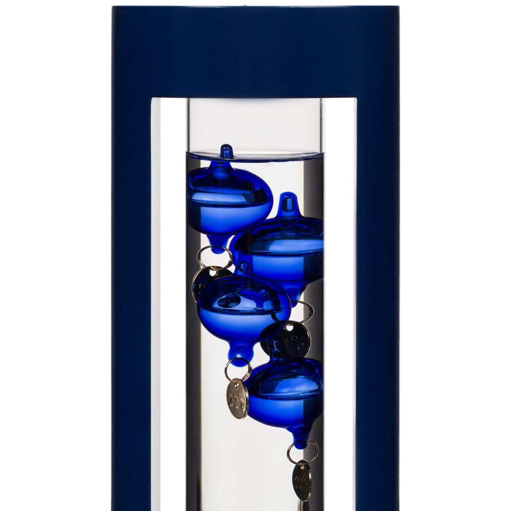 картинка Термометр «Галилео» в деревянном корпусе, синий от магазина "Paul's collection"