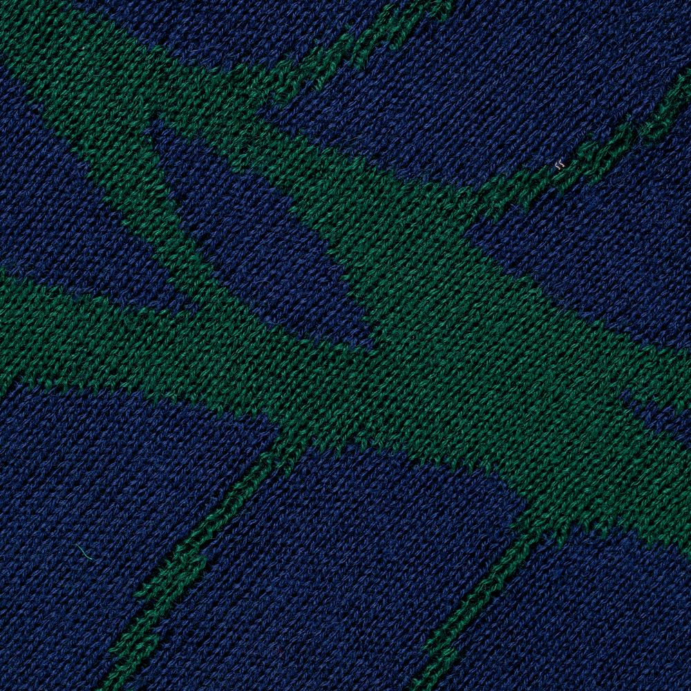 картинка Плед In Leaf, синий с зеленым от магазина "Paul's collection"