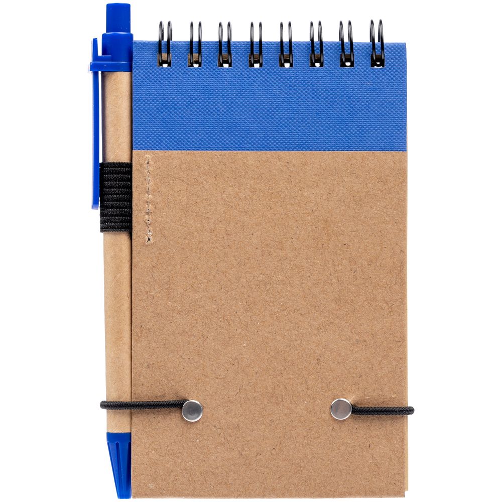 картинка Блокнот на кольцах Eco Note с ручкой, синий от магазина "Paul's collection"