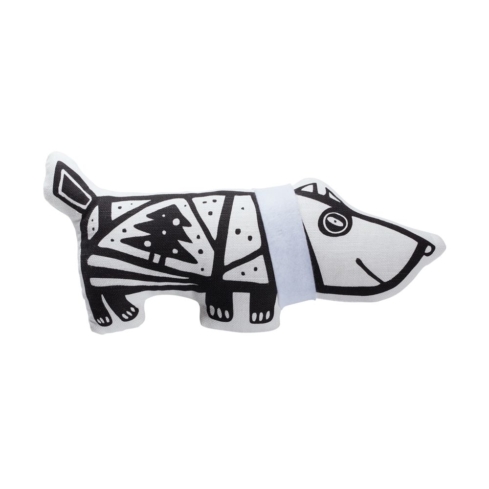 картинка Игрушка «Собака в шарфе», малая, белая от магазина "Paul's collection"